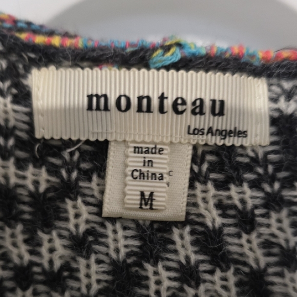 Monteau Multicolor Patterned Cardigan - Picture 2 of 6